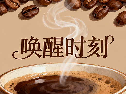 暖调光影里的醇香：从豆到杯的丝滑视觉盛宴 |唤醒时刻