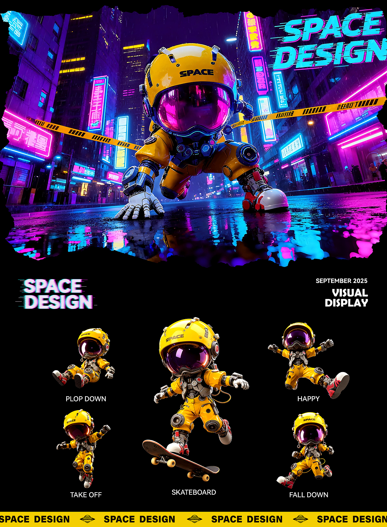 AIGC视觉 | 太空人IP设计