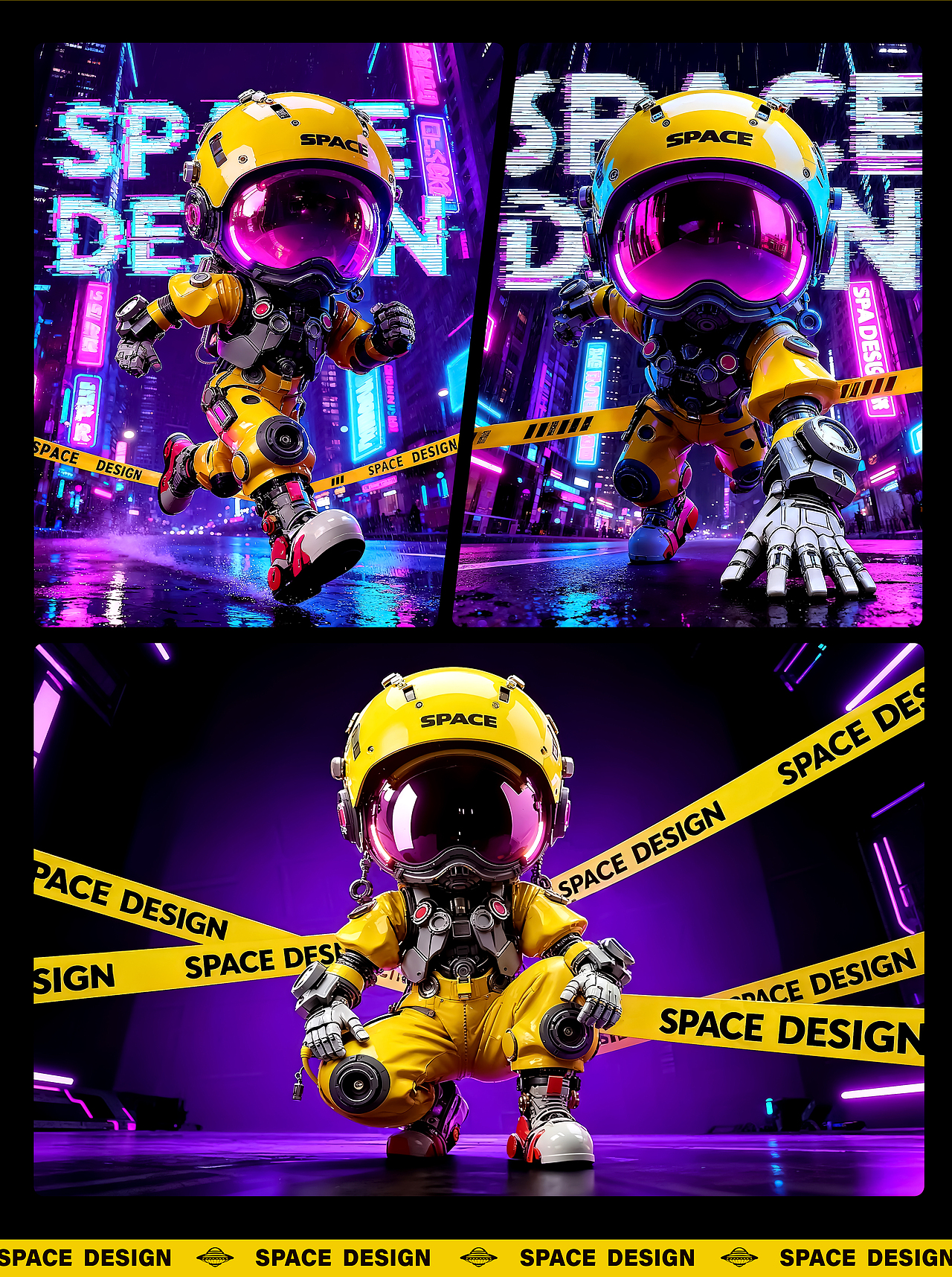 AIGC视觉 | 太空人IP设计