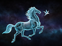 新版科幻未來(lái)馬年馬踏飛燕