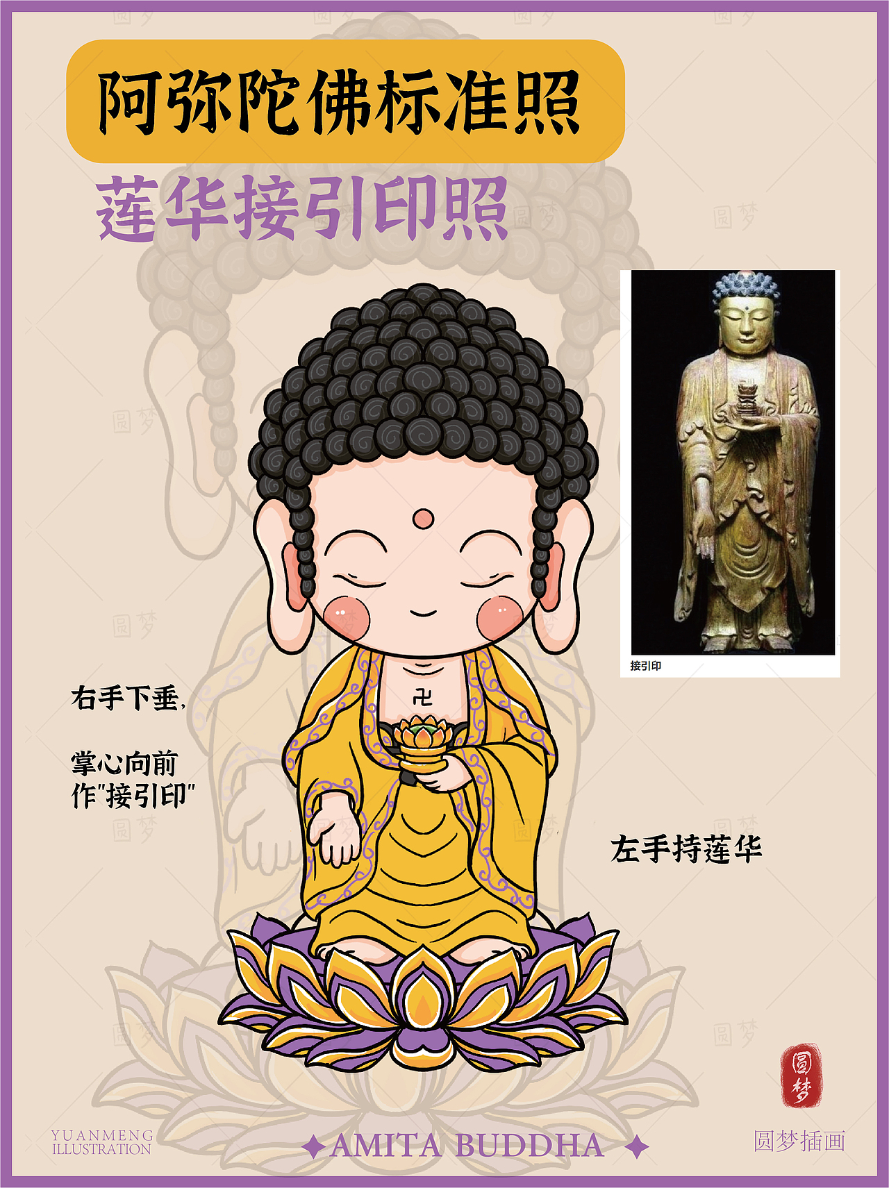 Q版阿弥陀佛与同事系列插画（图ZMzk4NTI4OTQw） - IP形象 - 站酷设计师圆梦0702原创素材 - 站酷ZCOOL