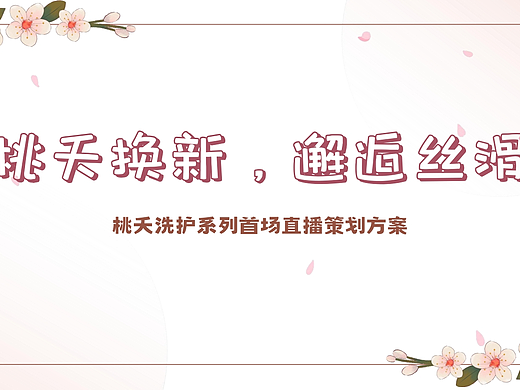 直播策划案类(学校作品)