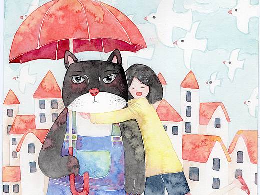 童话镇封面插画