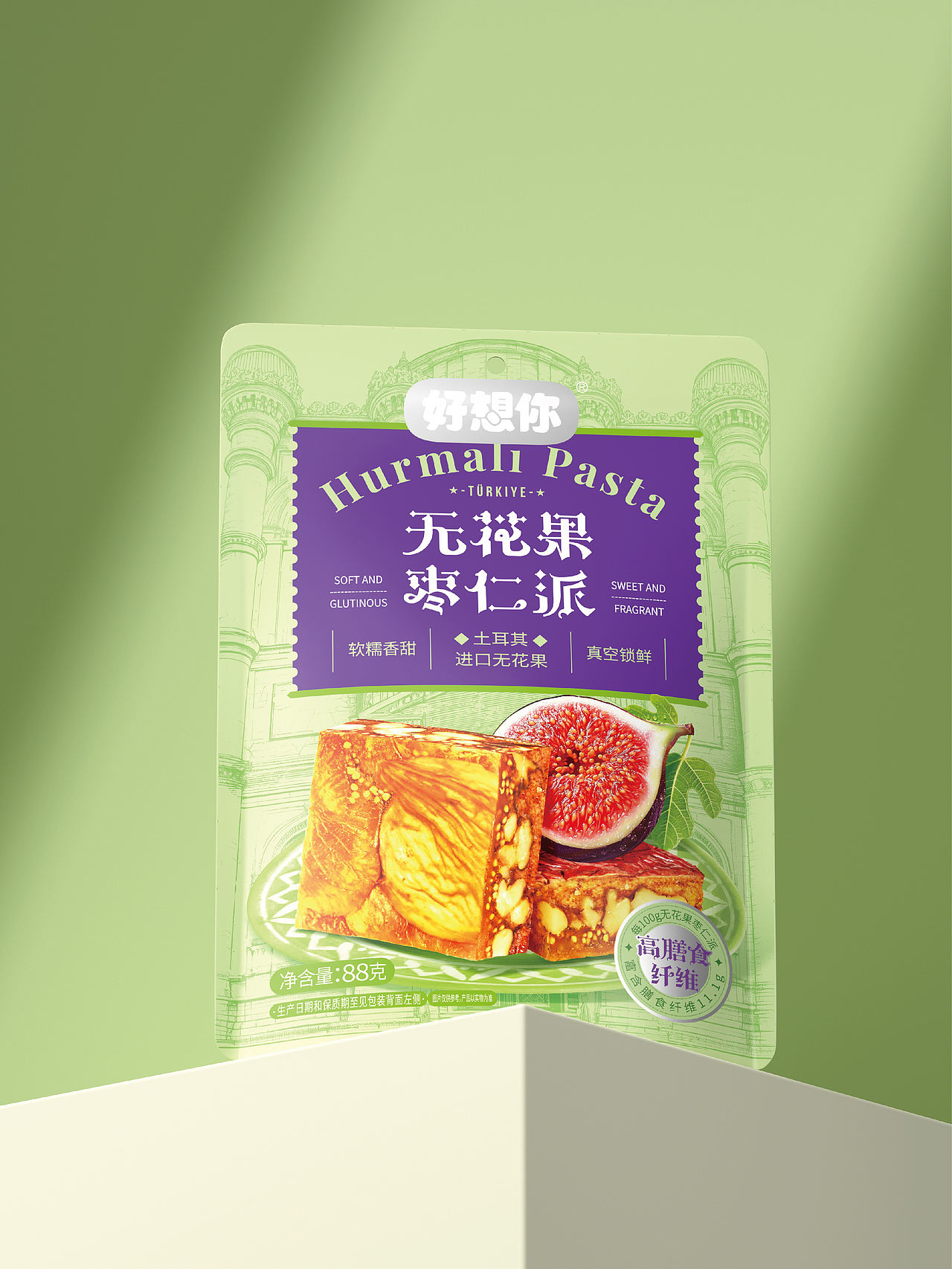 尚智×好想你｜无花果枣仁派零食包装｜食品包装设计（图ZMzk4NTQyNDA0） - 包装 - 站酷设计师尚智食品包装设计原创素材 - 站酷ZCOOL
