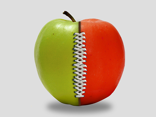 拼色红绿苹果