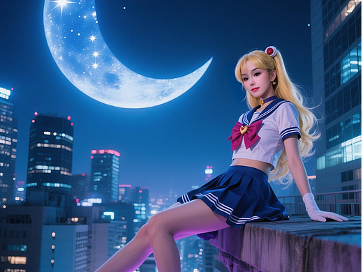 AIGC-美少女变装视频（真人版）