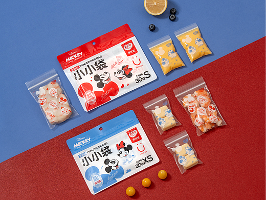 迪士尼米奇米妮密封袋\小食袋\拉链袋-【创意拍摄】