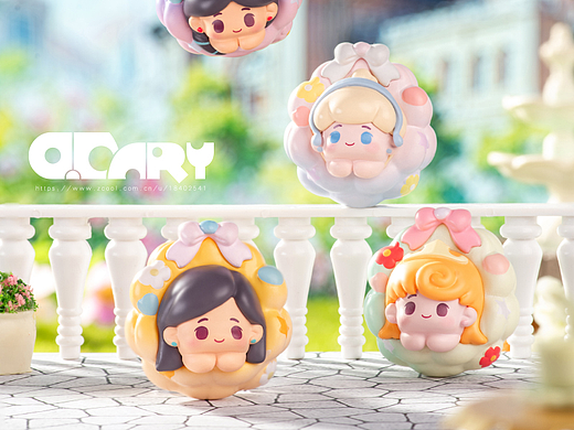 微次元 公主花环系列盲盒潮玩萌粒拍摄