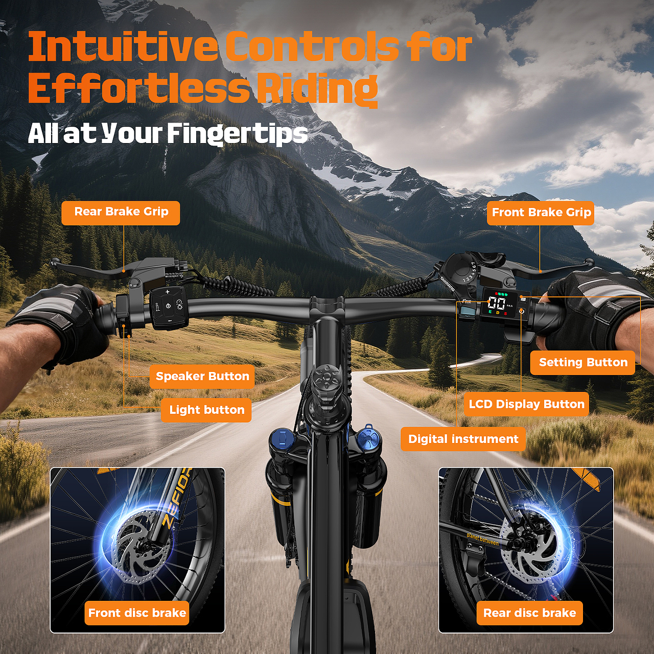 亚马逊电动自行车主图设计