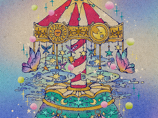 小花浪 X 🌙 《浮光梦庭》系列插画作品合集