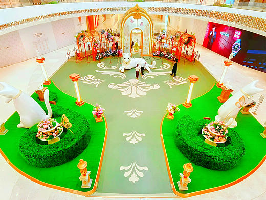 商场美陈 | “绮梦之境”巴洛克奢丽花园-肆墨设计