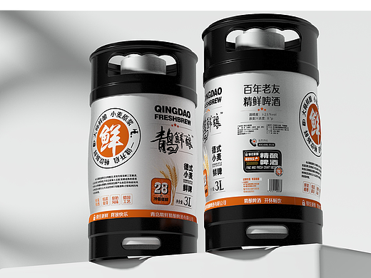 啤酒桶装包装设计
