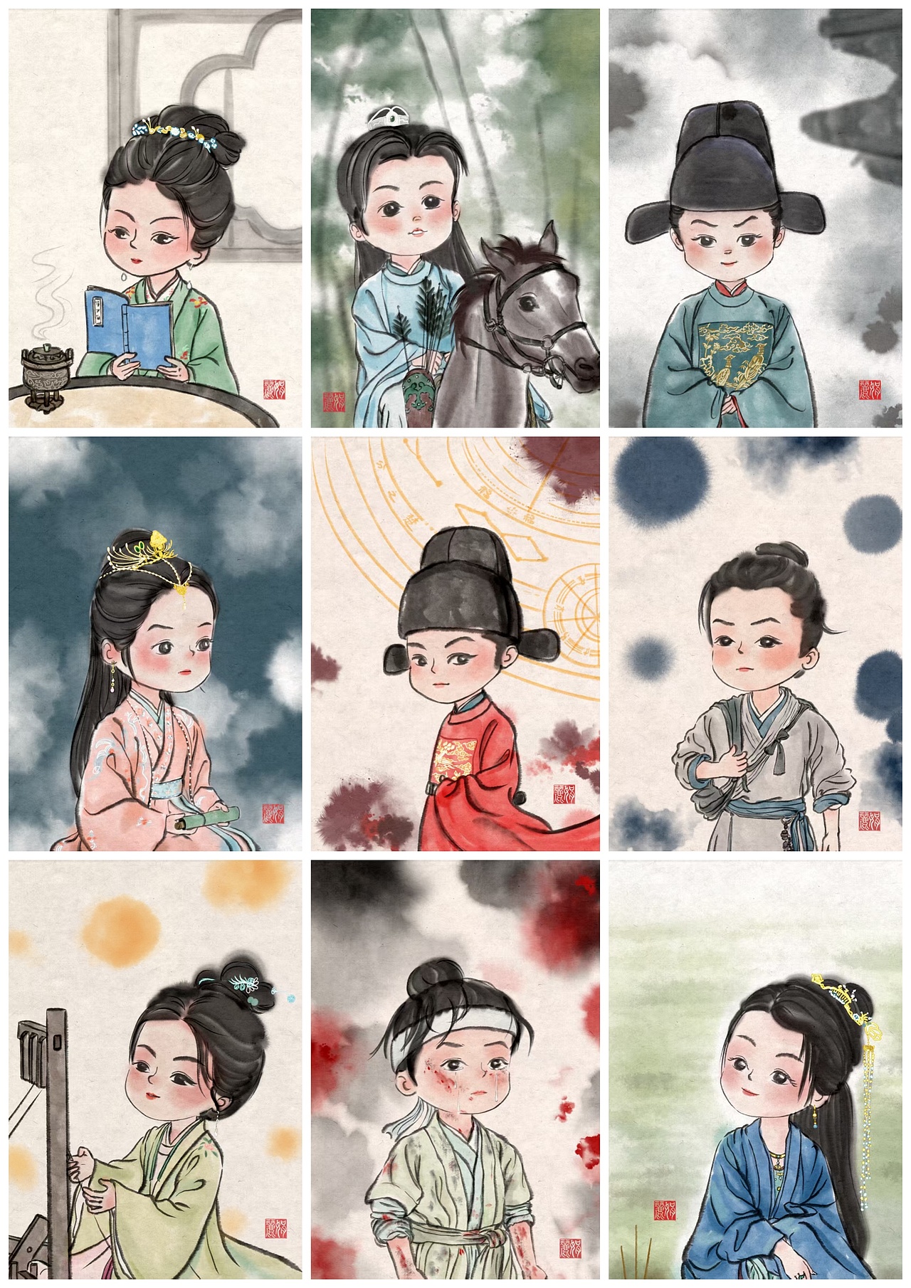 《藏海传》人物插画（图ZMzk4NTc5MDQw） - 艺术插画 - 站酷设计师Lizzy毛毛妈原创素材 - 站酷ZCOOL