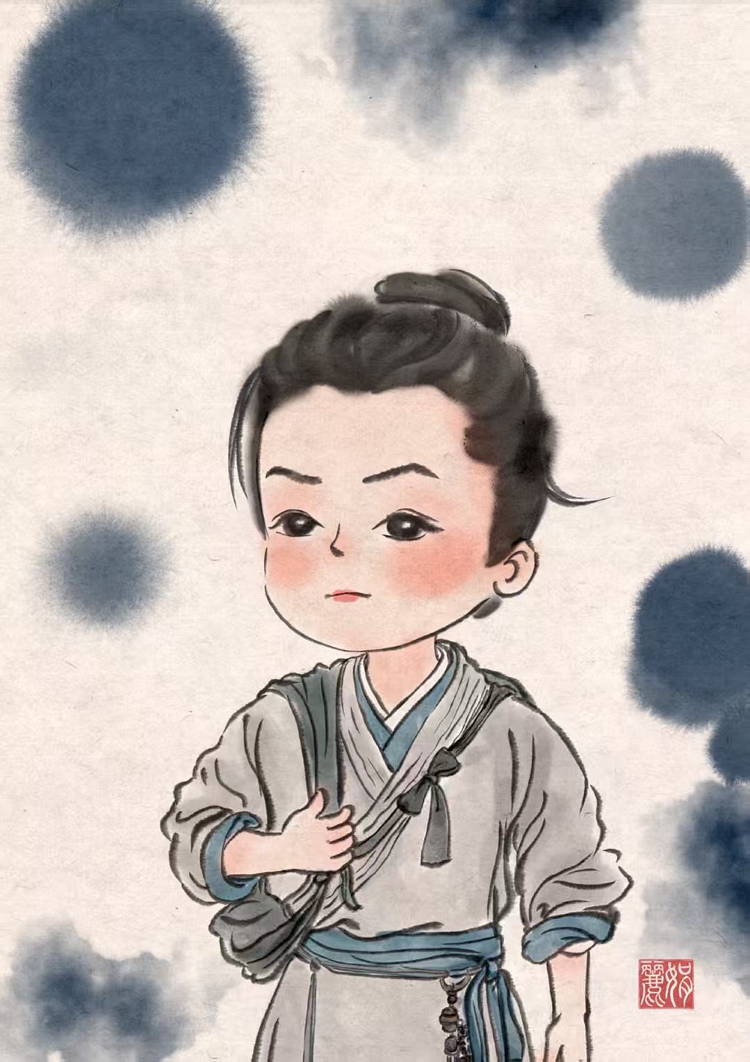 《藏海传》人物插画（图ZMzk4NTc5MDUy） - 艺术插画 - 站酷设计师Lizzy毛毛妈原创素材 - 站酷ZCOOL