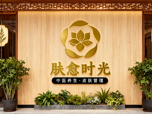 LOGO 中医养生保健服务 美白祛痘 养生保养艾灸类 logo