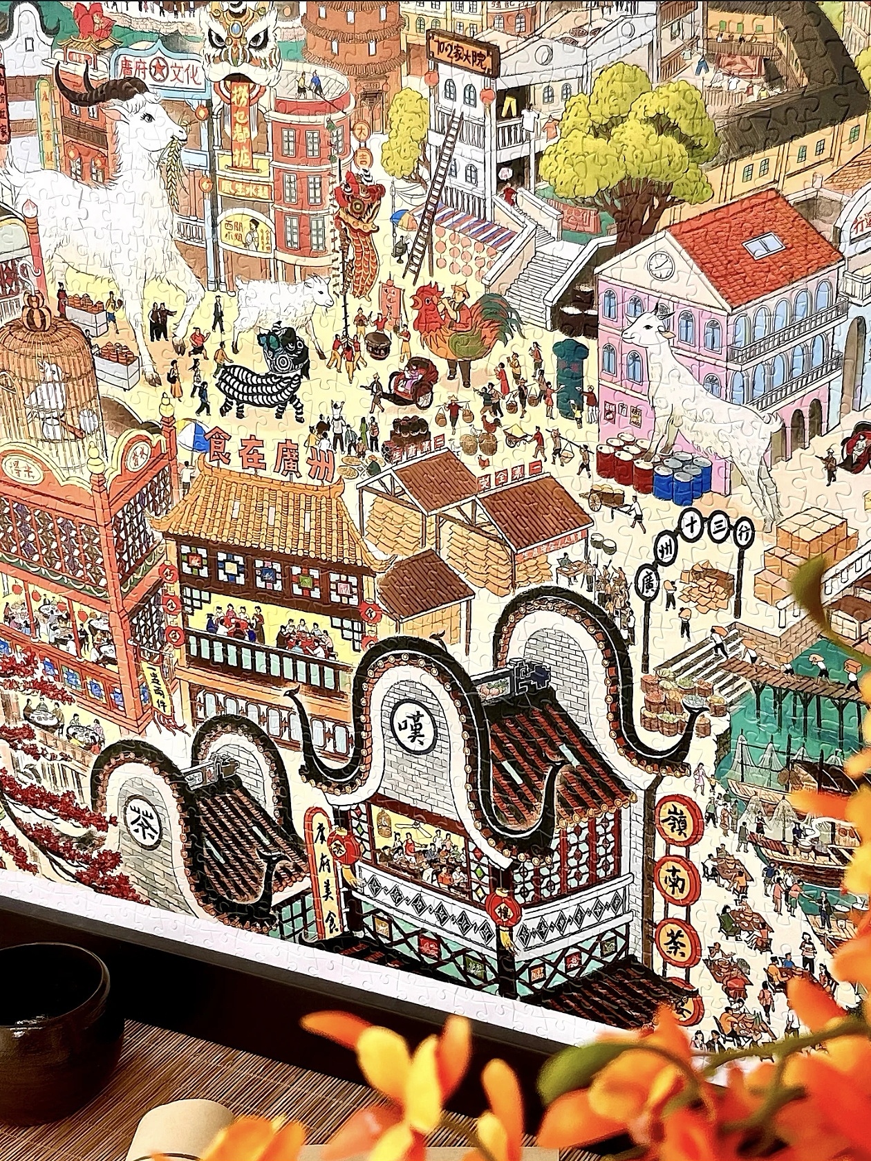 第一次拼图合作献给了3D-JP