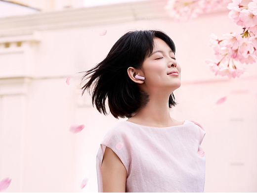 森海塞尔 ACCENTUM Open 真无线耳机 樱花粉 