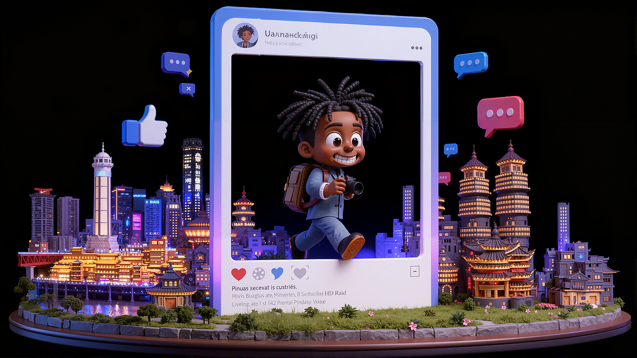 AIGC-甲亢哥中国行卡通手办设计