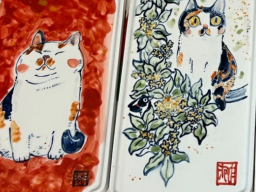 一些釉下彩作品