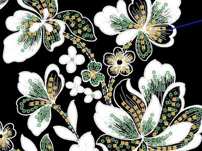 婚纱图案设计  女装图案设计  香云纱印花设计  