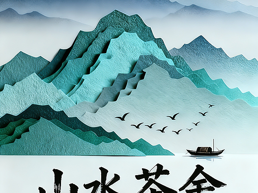 《让茶馆老板一眼相中的VI设计，水墨意境直击心灵》