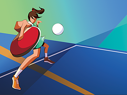 运动项目日历插画