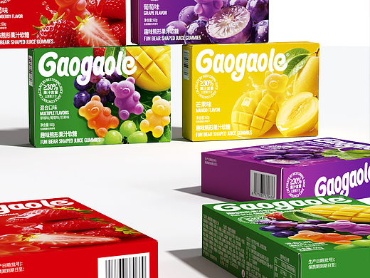原创设计｜Gaogaole 趣味熊型果汁软糖