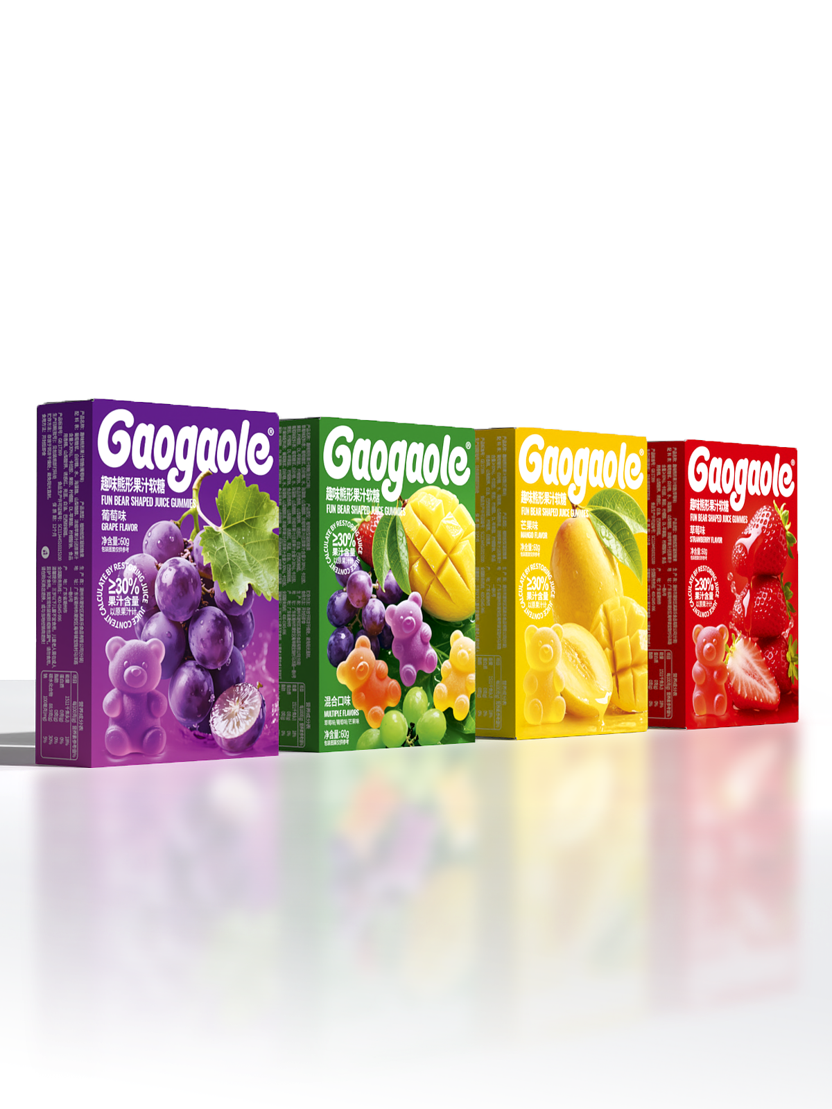 原创设计｜Gaogaole 趣味熊型果汁软糖