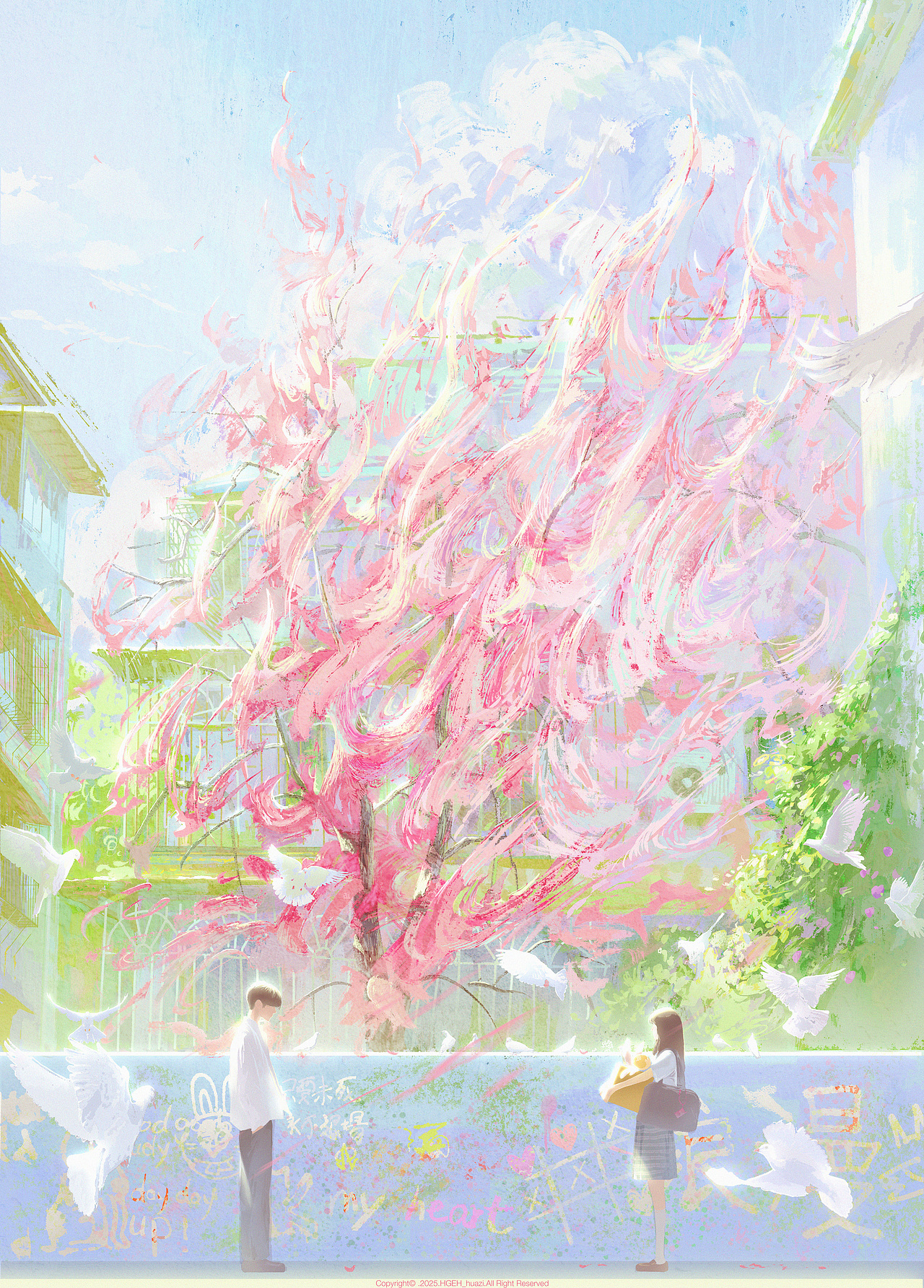 秒速五厘米封面插画