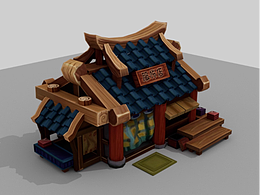 卡通场景建模渲染