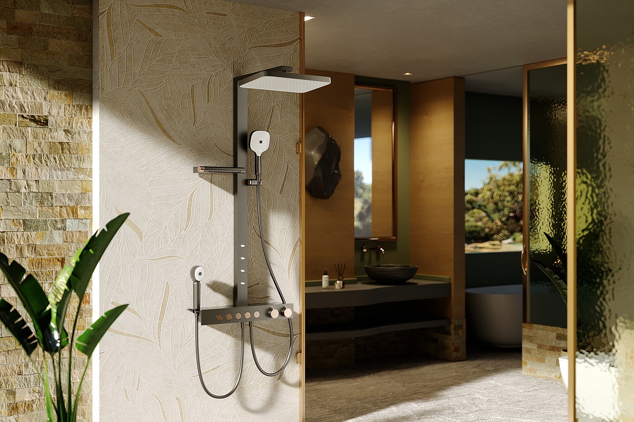 谁懂哇！这居然是！！？？卫浴渲染分享（图ZMzk4NjQyNjA4） - 产品 - 站酷设计师小马爱吃炸鸡原创素材 - 站酷ZCOOL