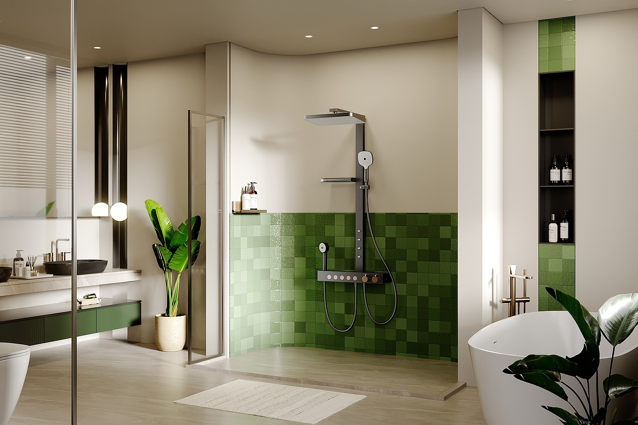 谁懂哇！这居然是！！？？卫浴渲染分享（图ZMzk4NjQyNjEy） - 产品 - 站酷设计师小马爱吃炸鸡原创素材 - 站酷ZCOOL