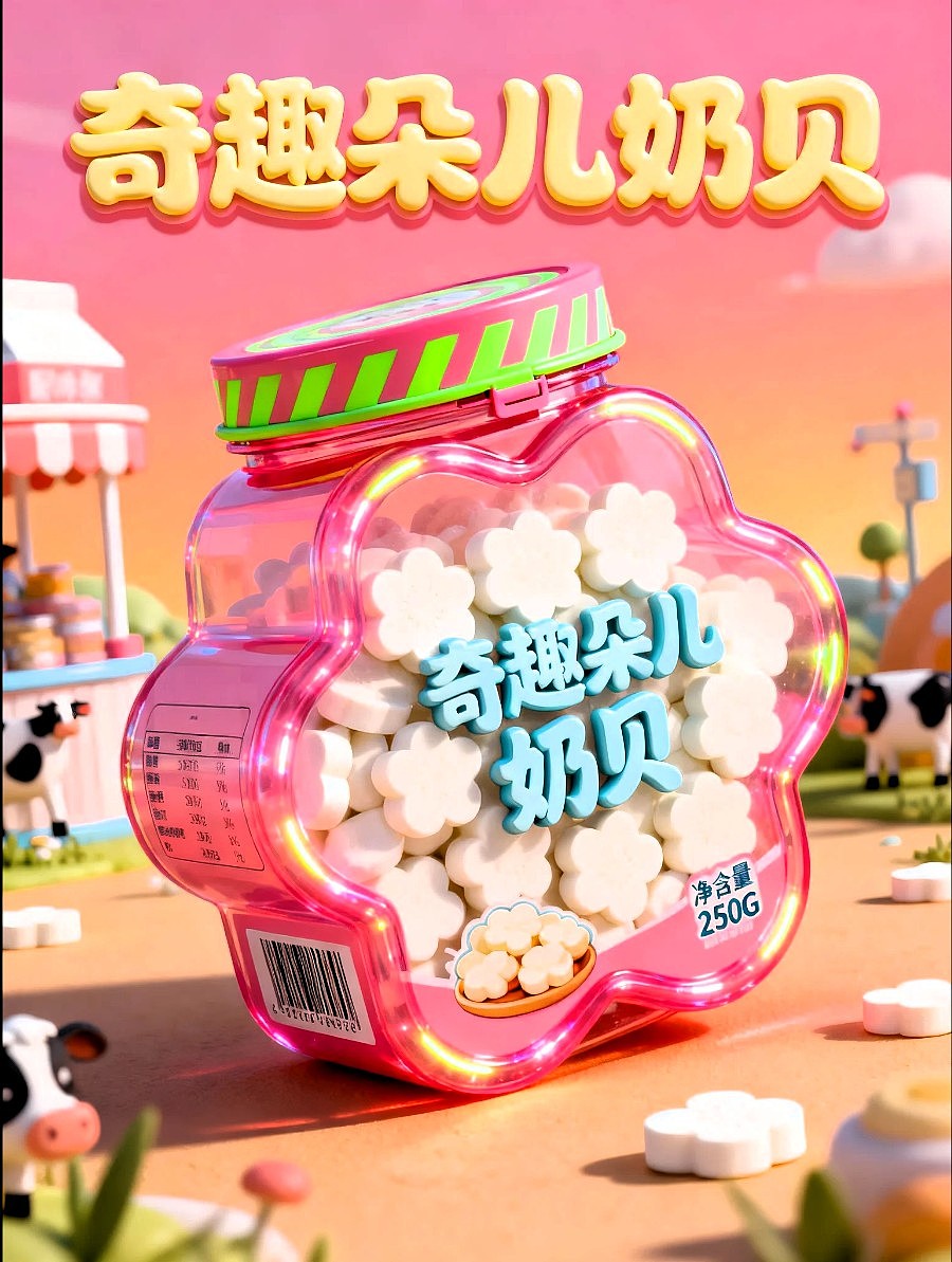 奇趣朵儿婴幼儿品牌产品设计/包装设计/AIGC设计/海报（图ZMzk4NjQ1NTA0） - AI作品 - 站酷设计师风中的玫瑰耶原创素材 - 站酷ZCOOL