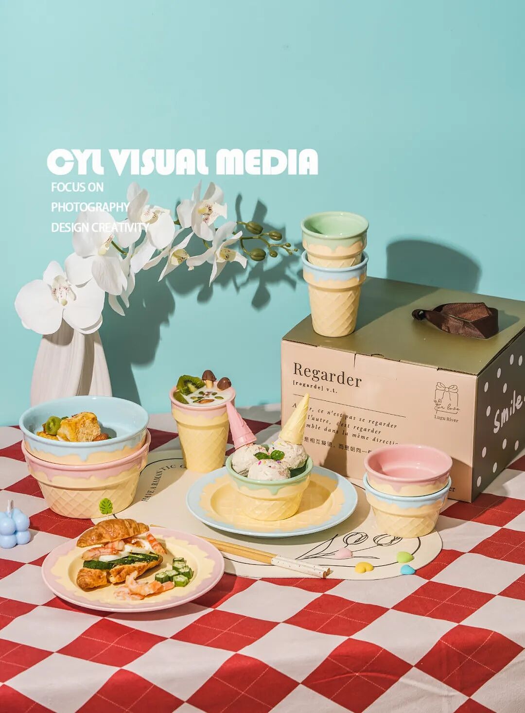 产品拍摄|冰淇淋餐具