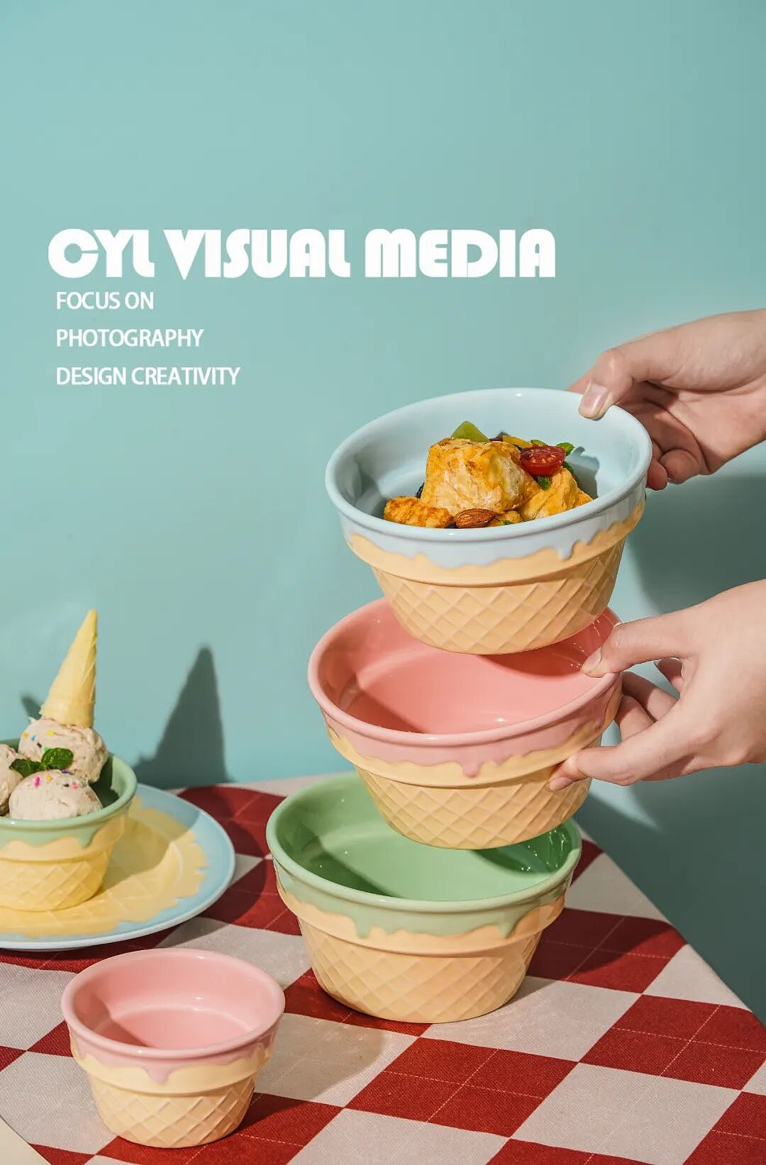 产品拍摄|冰淇淋餐具