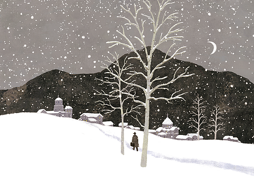 豆瓣读书台历2026中的插画几幅