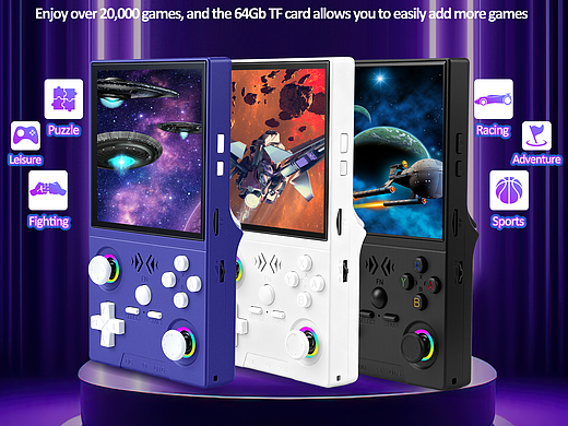 XF40V 游戏机主副图A+黑白紫
