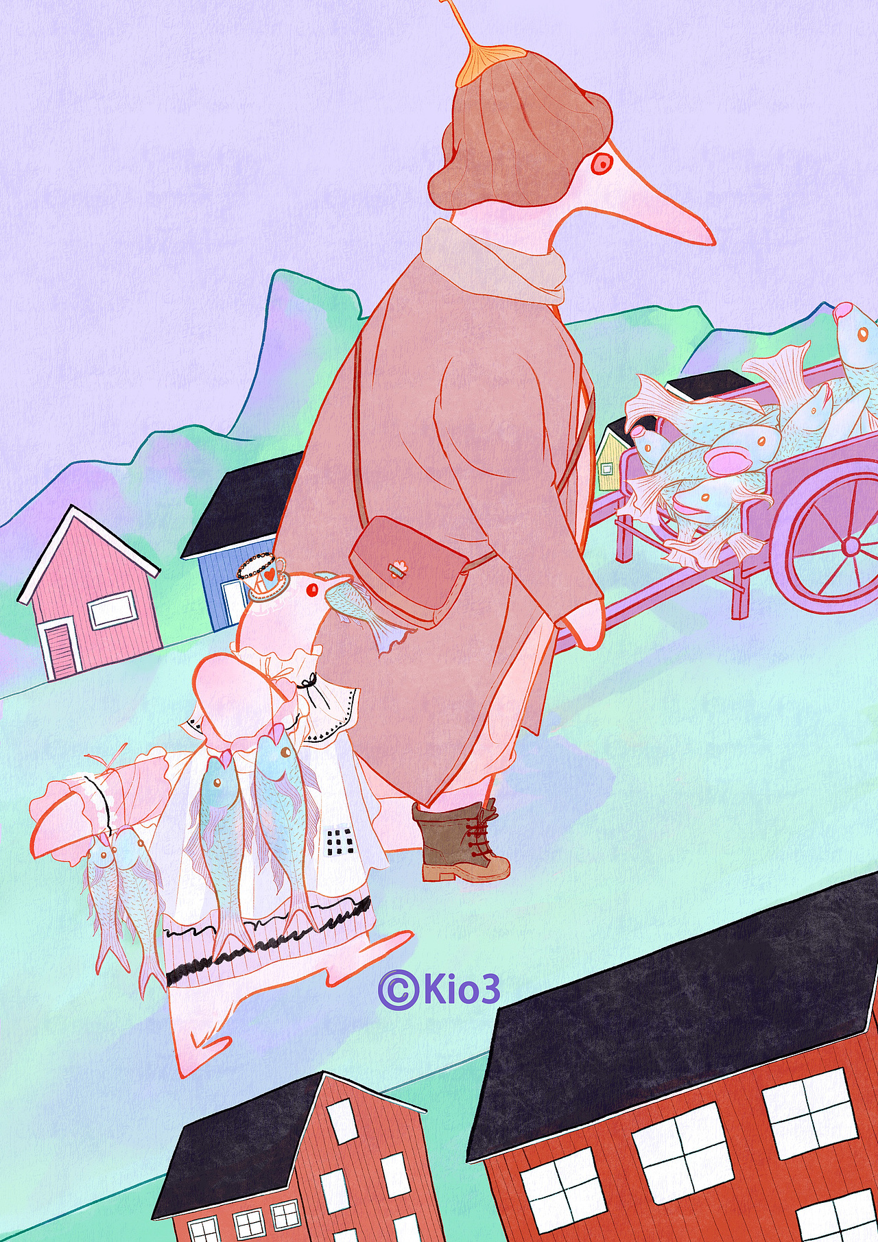 《此刻即星辰》插画（图ZMzk4NjUyODU2） - 儿童插画 - 站酷设计师kio3原创素材 - 站酷ZCOOL