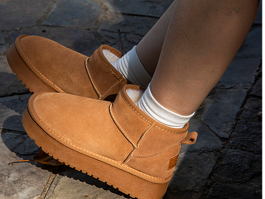 有间|GUGEN古耕羊毛雪地靴短靴