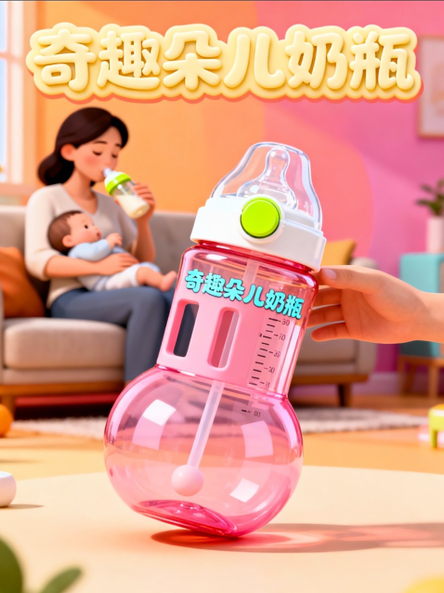 奇趣朵儿婴幼儿品牌产品设计/包装设计/AIGC设计/海报（图ZMzk4NjU2MTY0） - AI作品 - 站酷设计师风中的玫瑰耶原创素材 - 站酷ZCOOL