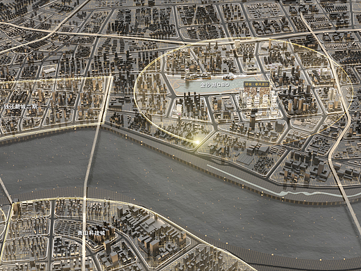 c4d、ae动态视频,区位、漫游