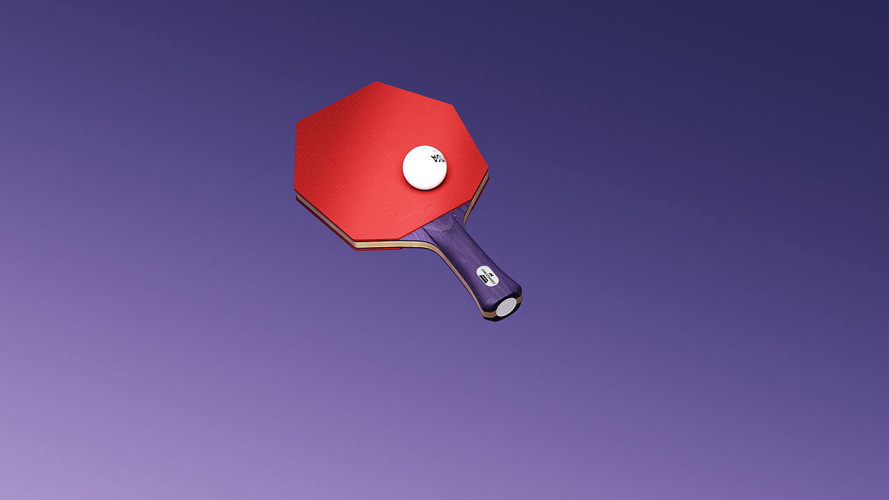 乒乓球拍 | 纯三维动画演绎