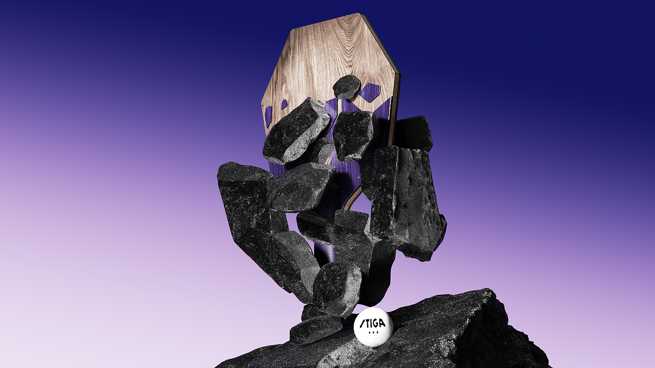 乒乓球拍 | 纯三维动画演绎