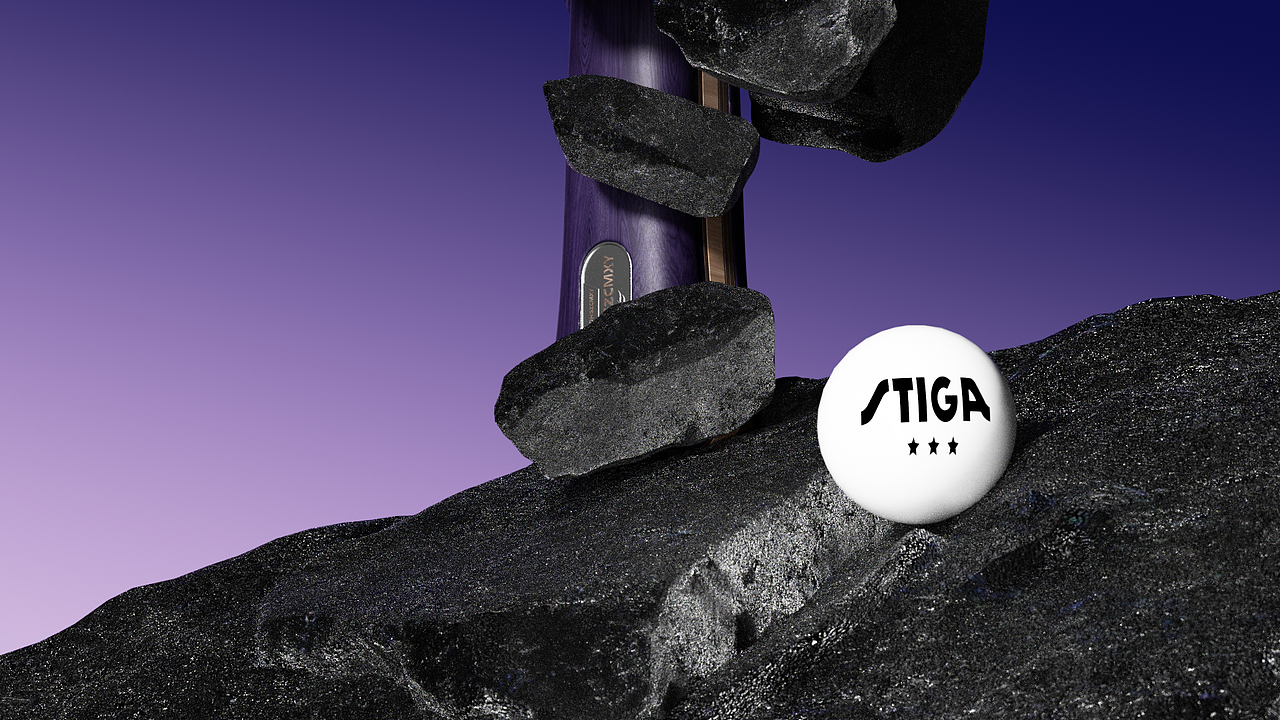 乒乓球拍 | 纯三维动画演绎