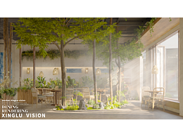 星路视觉丨简约森系餐厅2