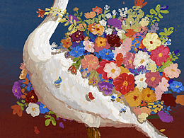 今日插畫作品，無論什么樣的狀態(tài) 取悅的都是自己