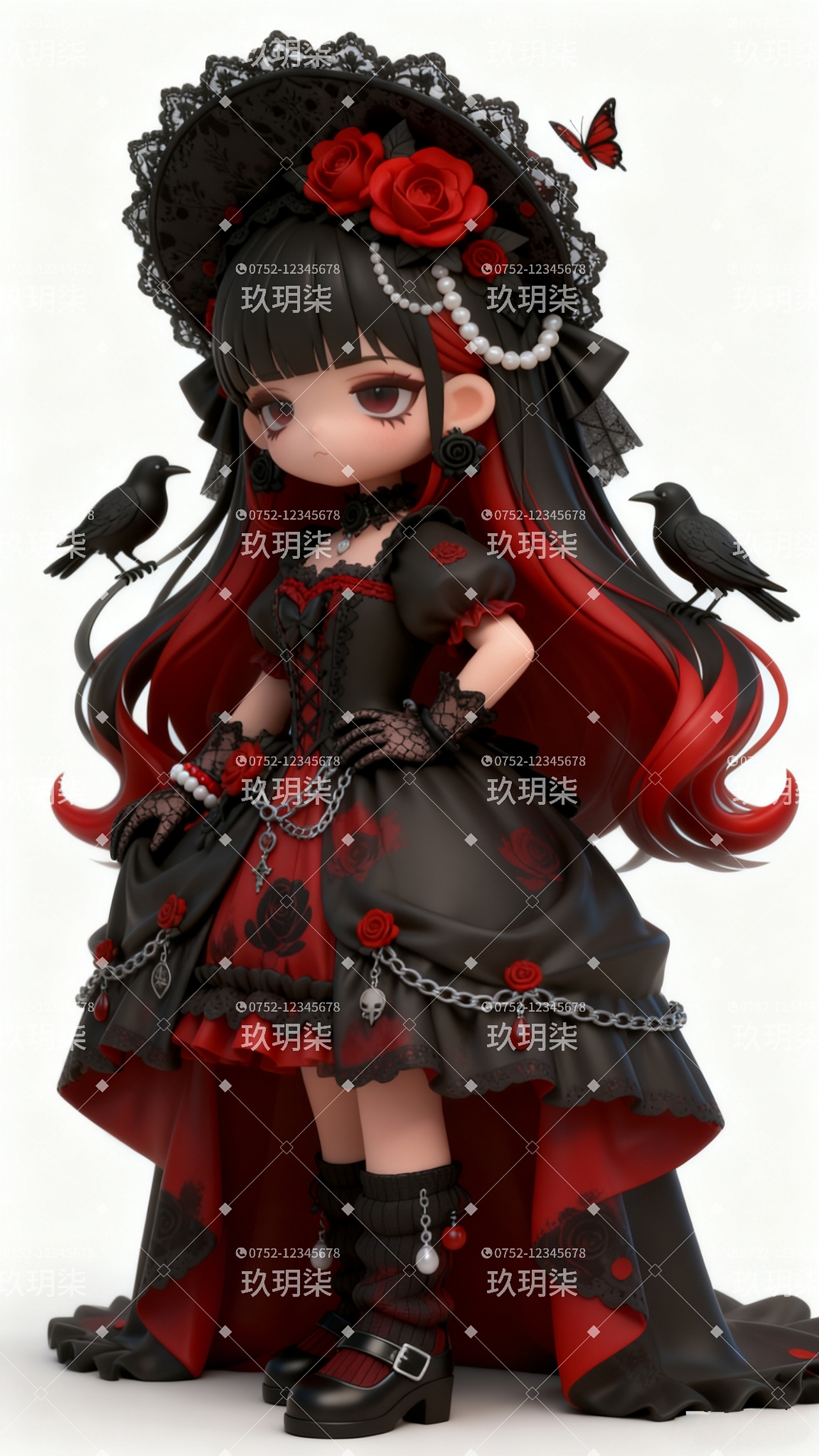 暗黑童话洛丽塔IP设计图出售