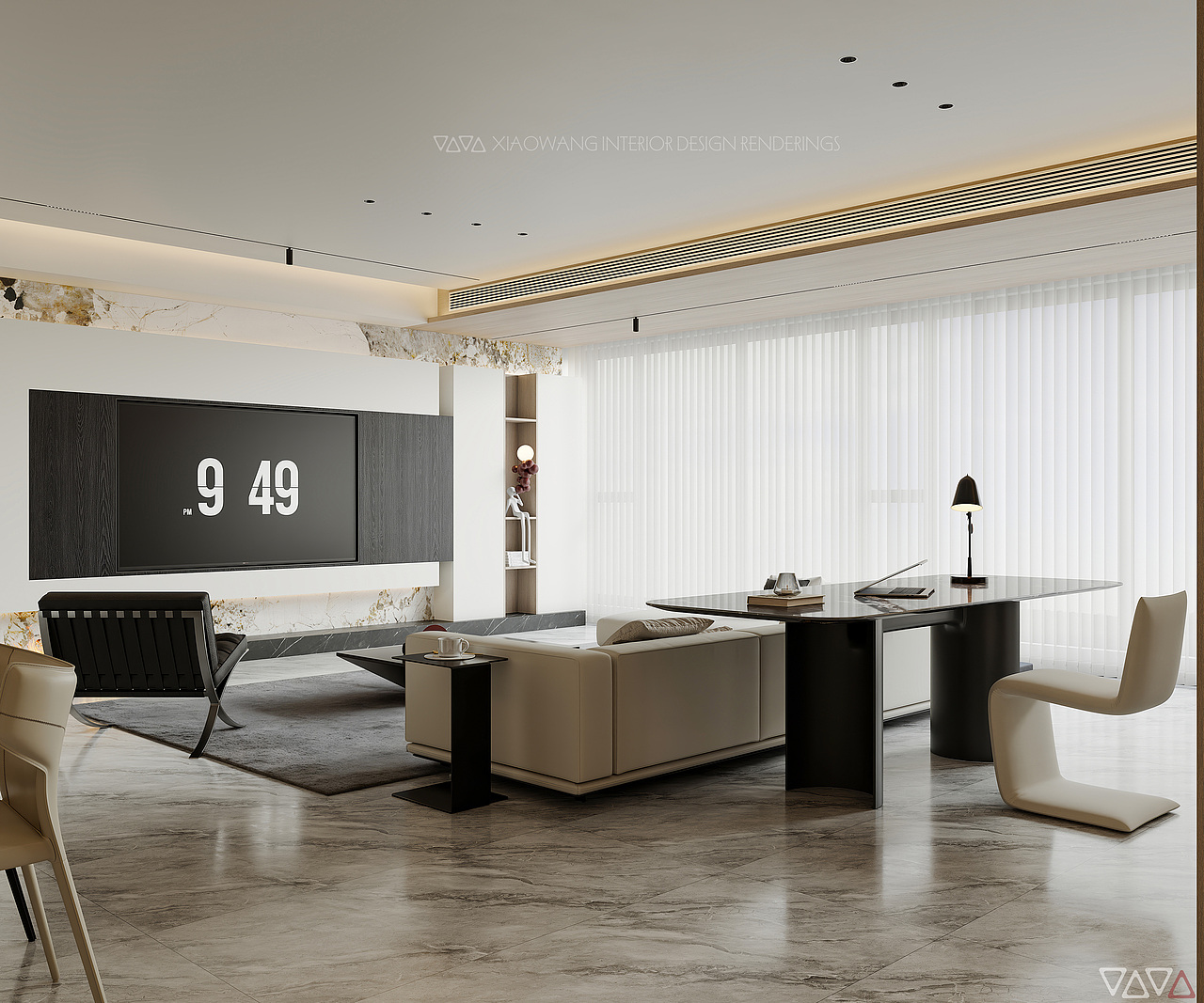 现代 意式客餐厅效果图（图ZMzk4NjgyNzAw） - 家装设计 - 站酷设计师地平线室内效果图原创素材 - 站酷ZCOOL