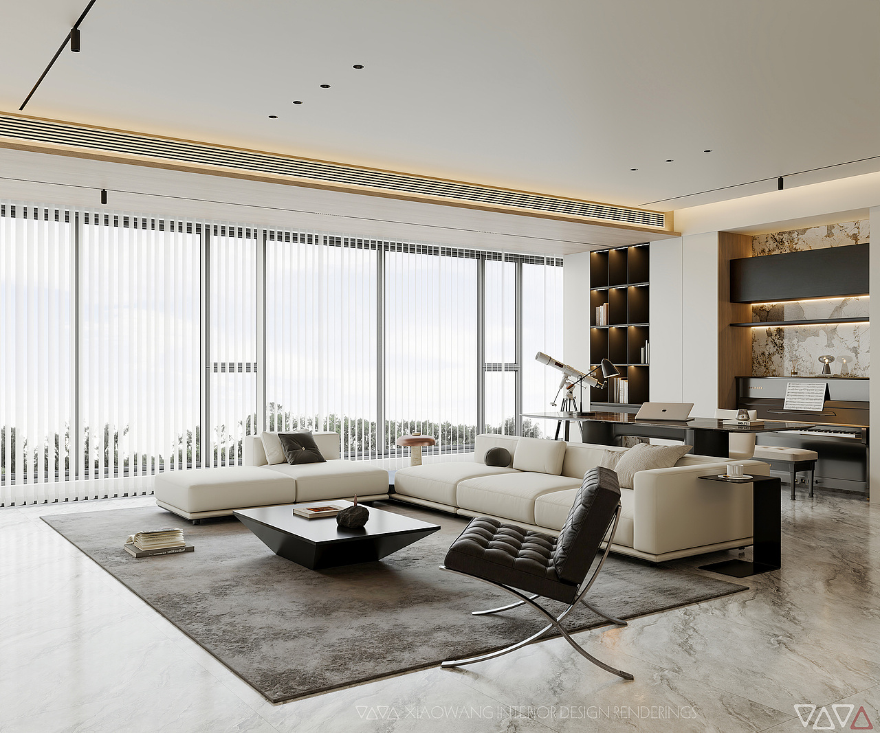 现代 意式客餐厅效果图（图ZMzk4NjgyNjk2） - 家装设计 - 站酷设计师地平线室内效果图原创素材 - 站酷ZCOOL