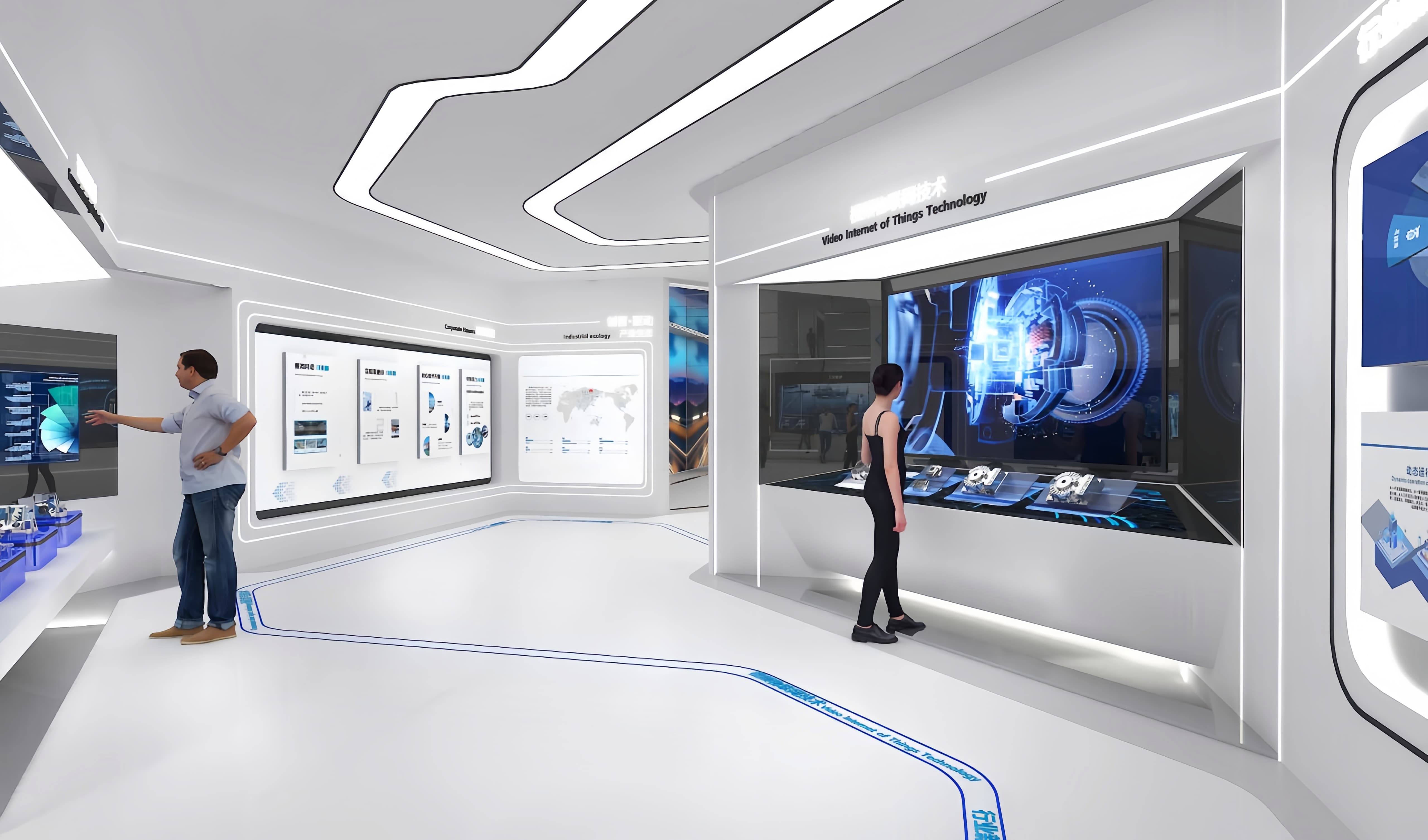 数字全球化下，科技企业展览展厅公司哪家好？2025年（图ZMTUyNzU3MDg=） - 观点 - 站酷设计师华创商业创意原创素材 - 站酷ZCOOL
